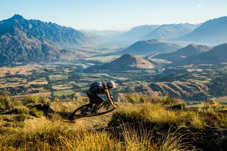 Mountain biking on Coronet Peak, Queenstown