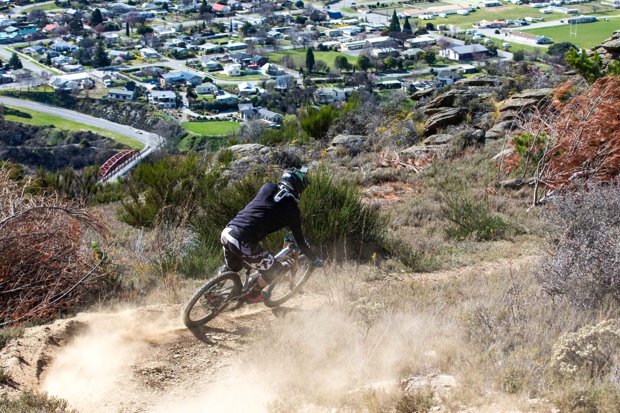 Biking at Clyde a day trip from Queenstown, epic downhill mountain biking